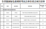 山東省能源綠色低碳轉(zhuǎn)型試點單位重點涉海項目